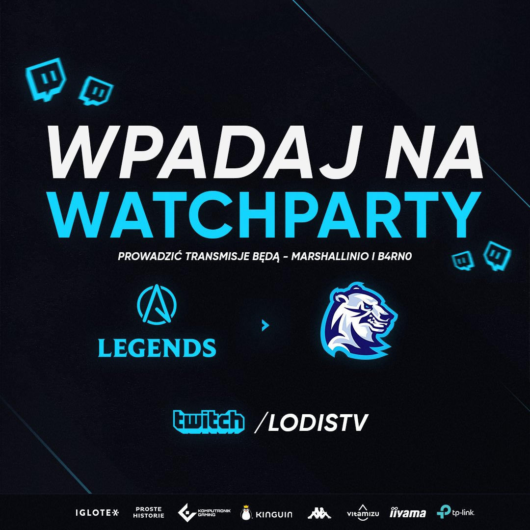 LODIS (@lodis_lds) on Twitter photo Wszystkie mecze, jedno miejsce!
Czekają nas emocje, zwroty akcji i wspólne oglądanie <a href="/AlmostPro_LoL/">ALMOST PRO</a> Legends!
🎙️ Casterzy: <a href="/Marshallnafide/">Marshallinio</a> & <a href="/B4RN0_/">B4RN0</a>
Do zobaczenia na streamach! 😎 Wszystkie mecze, jedno miejsce!
Czekają nas emocje, zwroty akcji i wspólne oglądanie <a href="/AlmostPro_LoL/">ALMOST PRO</a> Legends!
🎙️ Casterzy: <a href="/Marshallnafide/">Marshallinio</a> & <a href="/B4RN0_/">B4RN0</a>
Do zobaczenia na streamach! 😎