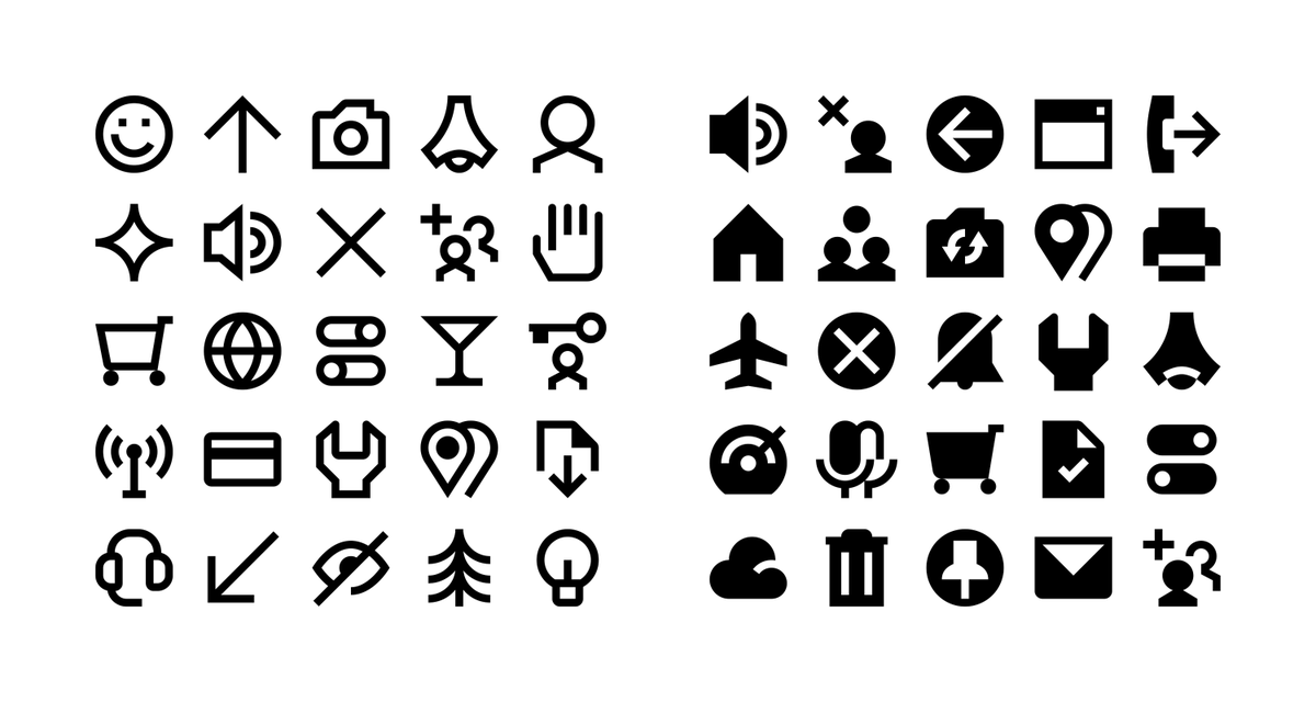 streamlinehq's tweet image. Clean forms, bold contrasts. Icons by Timo Meyer, balancing outline and solid in all the right places β¨