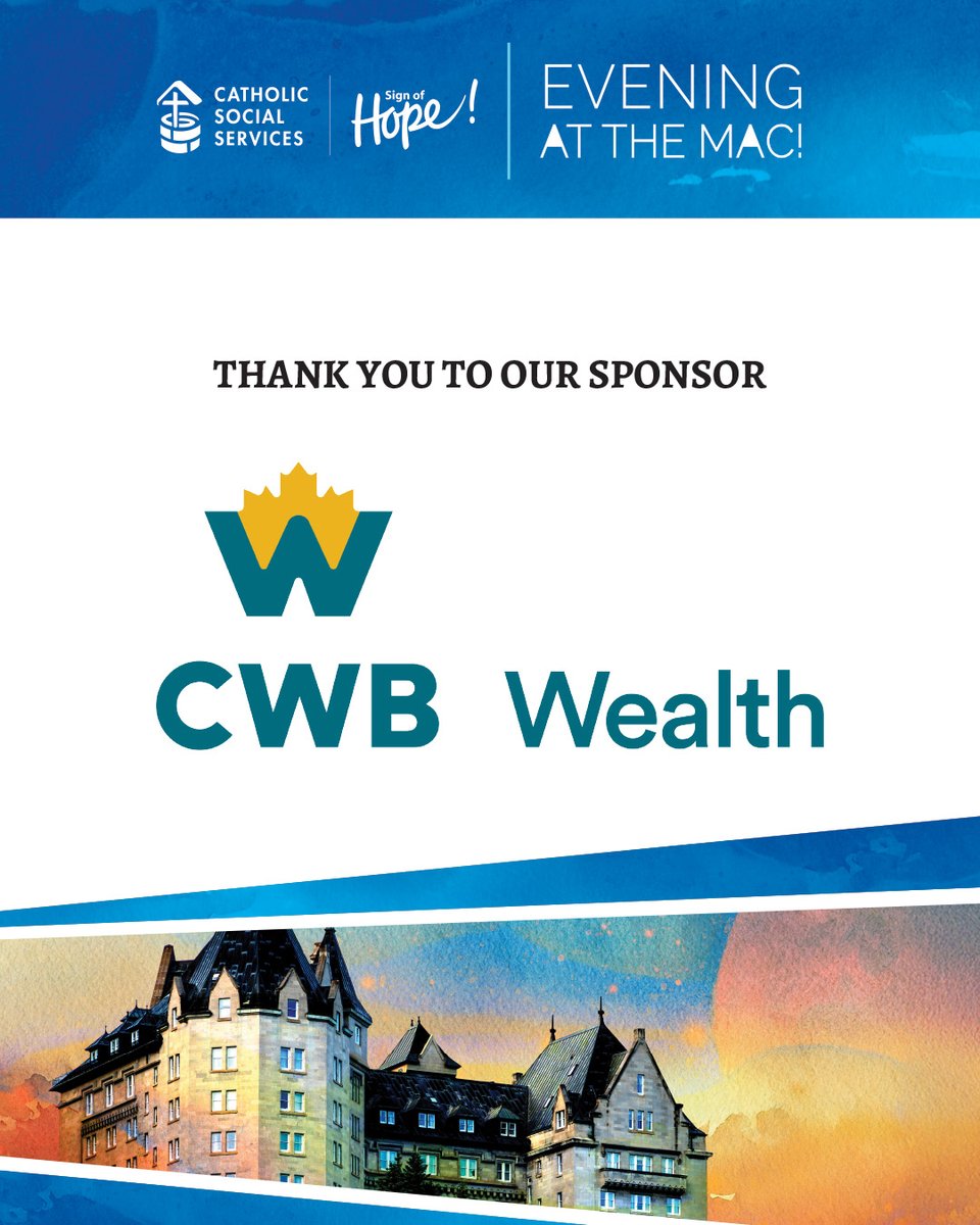 cssalberta's tweet image. CWB Wealth is a valued sponsor of our upcoming 2025 Evening at the Mac Gala on August 21. Visit …olic-social-services-alberta.odoo.com/r/T8L for information and tickets. #CSSAlberta #cwbwealth