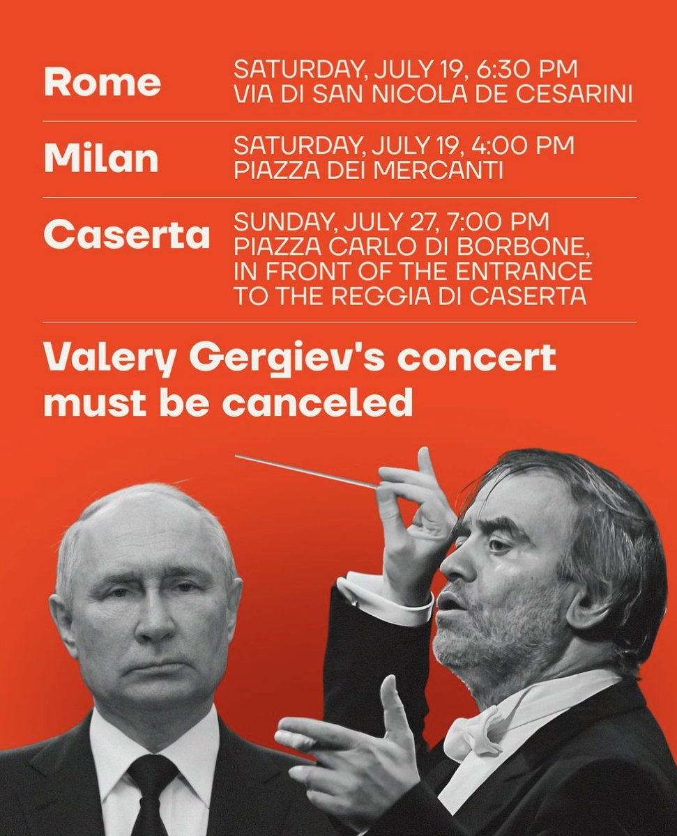 pevchikh's tweet image. A week before his concert in Italy — already the subject of public outrage — Gergiev takes the stage at the Bolshoi with this.
What more proof do you need? What else does he have to do?
Give a Nazi salute? Publish a plan for the full conquest of Ukraine? Carve Putin’s face into…