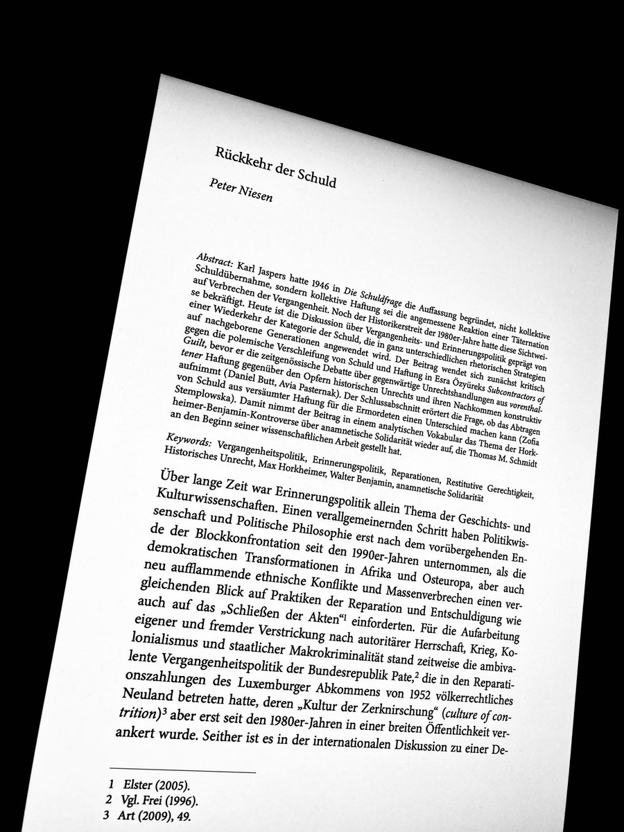 welsch_martin's tweet image. Reading Peter Niesen: Rückkehr der Schuld – mit Rückblick auf Jaspers, Benjamin und Horkheimer
academia.edu/136893965/Rück…