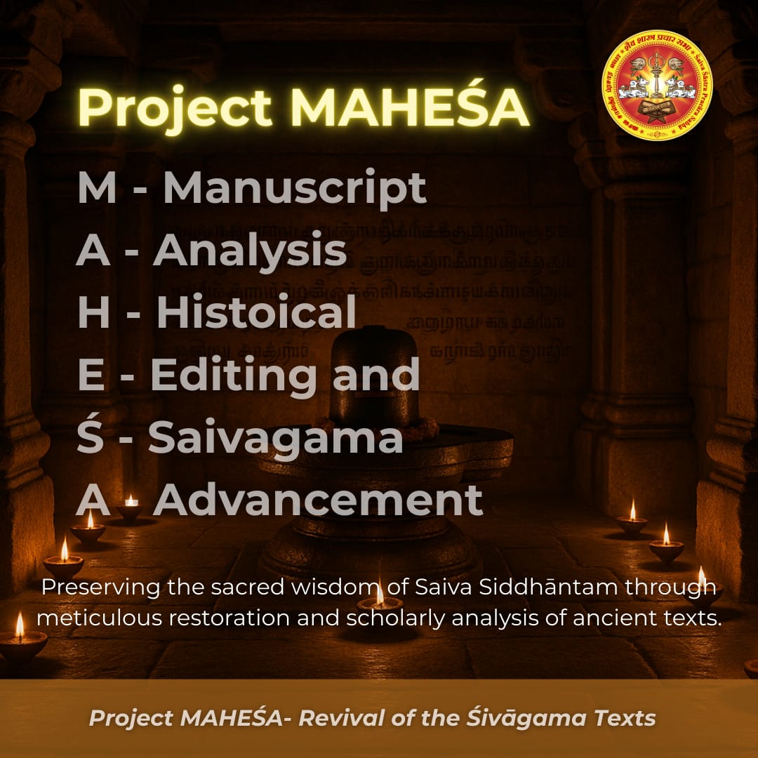 SivaagamaSSPS's tweet image. We’re on a sacred mission to revive and preserve the timeless wisdom of the Śaivāgama texts.
 Join us in our journey to reconnect with our roots.
📖 Learn. Preserve. Share.
Dm to join our official WhatsApp group.