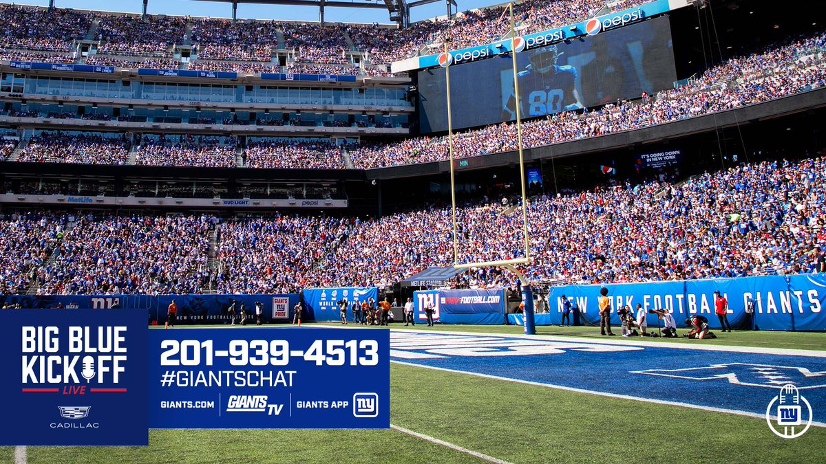 Schmeelk's tweet image. Good news everyone - phones are back up and running and we will be taking your calls live on Big Blue Kickoff today at 12:30!
💻giants.com/bigbluekickoff
📺youtube.com/newyorkgiants