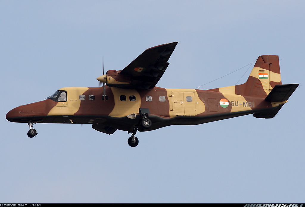 fabsenbln's tweet image. #Niger's🇳🇪 Air Force Dornier 228 (reg. 5U-MBI | #062F0F) flew yesterday morning local time from Agadez (where it stayed overnight) to #Arlit and returned later in the afternoon to Niamey.