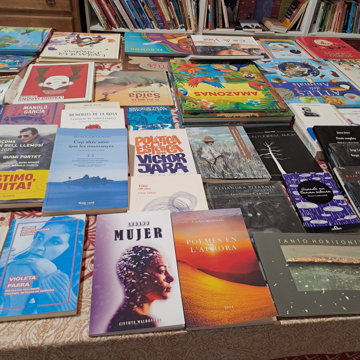 En la La Caracola Casa Intercultural y librería, pueden encontrar algunos de mis libros; aquí les dejo la dirección:
Carrer de Feliu i Codina, 19.
Metro Horta L 5.