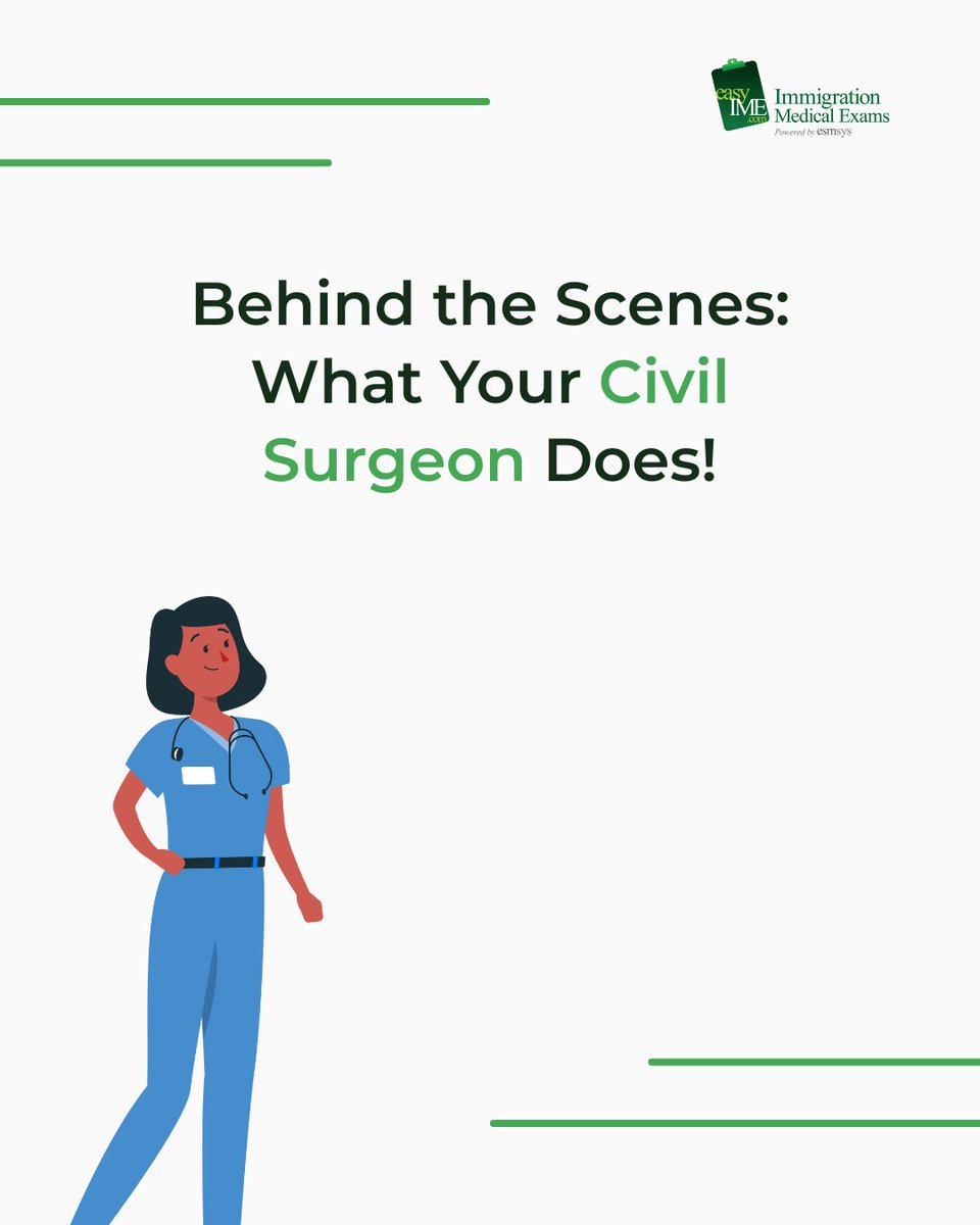 easyIME's tweet image. Ever wondered what actually happens after your Immigration Medical Examination? 🤔
Connect with trusted Green Card Physicians through easyIME!
#USCISCivilSurgeon #ImmigrationMedical #I693 #GreenCardDoctor #MedicalExam #easyIME #BehindTheScenes #PanelPhysicians