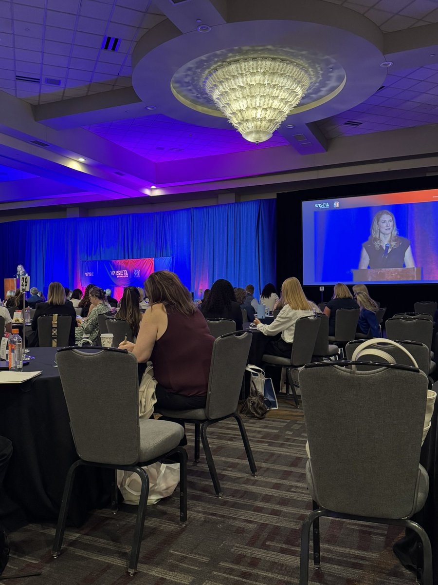 MollyMcGrath12's tweet photo. At the WISE/R Symposium this morning. This room is packed full of amazing women supporting women’s sports. Great to hear from the great @debbieantonelli to kick things off! #WISEmove #WISEworks https://t.co/UoMLDmMRBc