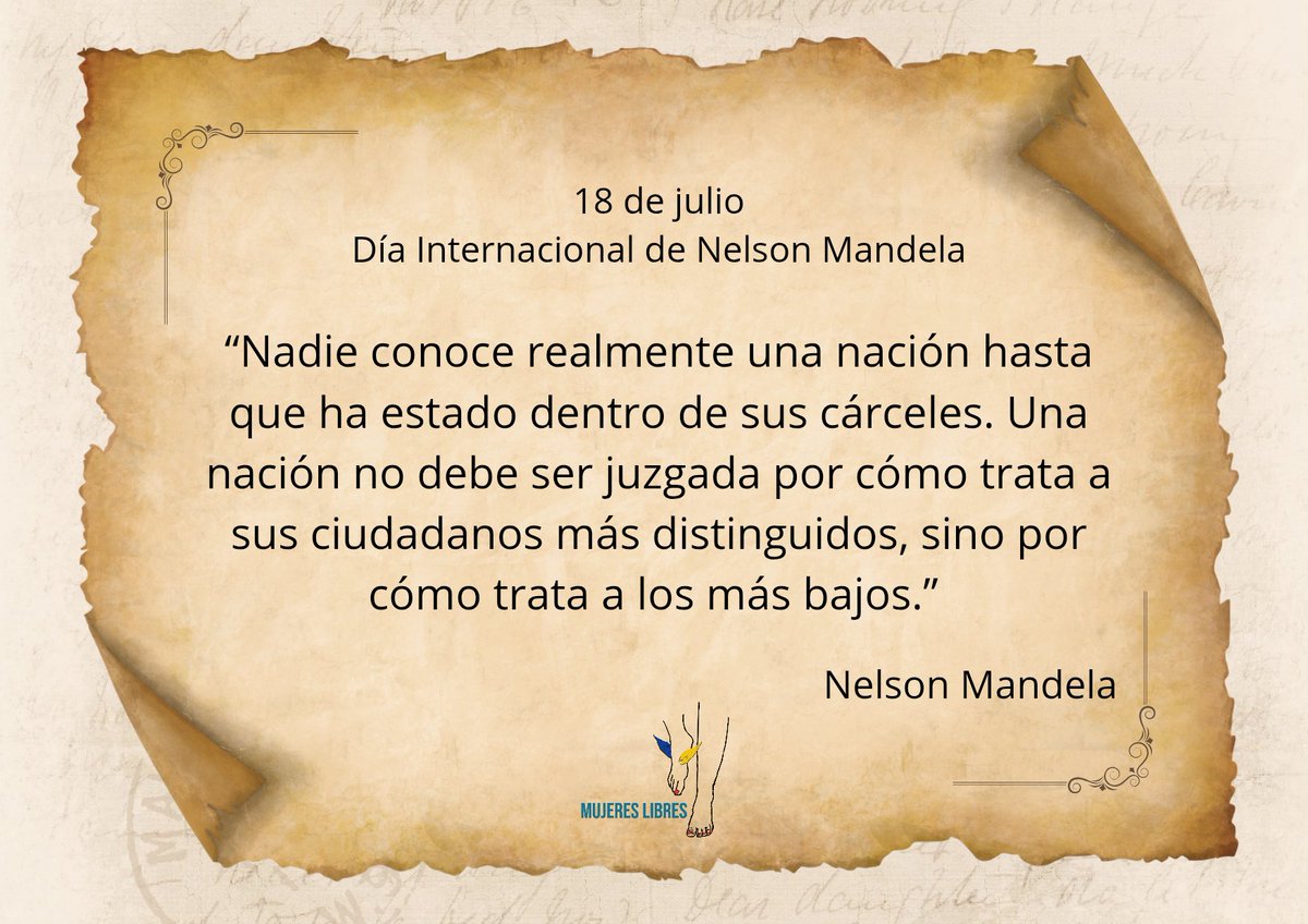 Lo que ocurre en las cárceles nos afecta a todos. Nuestra salud; nuestros recursos públicos; la fortaleza de nuestra comunidad; nuestra dignidad.
Este #DíaDeMandela me uno a <a href="/UNODC/">UN Office on Drugs & Crime</a> para pedir la aplicación práctica universal de las #ReglasDeMandela