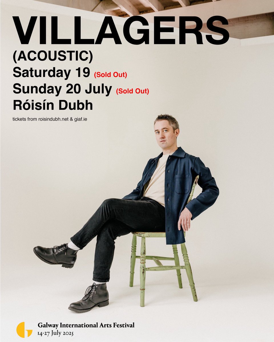 This weekend <a href="/GalwayIntArts/">Galway International Arts Festival</a>   <a href="/wearevillagers/">Villagers</a> will play two special acoustic shows <a href="/roisindubhpub/">Róisín Dubh</a> on Sat &amp; Sun.  On stage 8.30pm with support from Last Apollo.