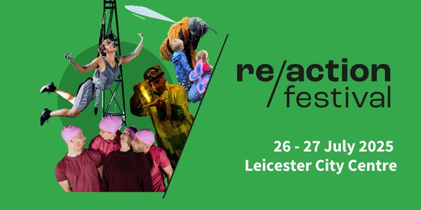 Leicester Festivals (@leicesterfest) on Twitter photo Get ready for an extraordinary weekend next Sat 26 & Sun 27 Jul as <a href="/_ArtReach/">Art Reach 🧡</a> Re/action Festival bursts into the city. With fresh creativity, bold ideas and playful adventures that put nature, the environment and community at the heart of the action artreach.org.uk/reaction-festi… Get ready for an extraordinary weekend next Sat 26 & Sun 27 Jul as <a href="/_ArtReach/">Art Reach 🧡</a> Re/action Festival bursts into the city. With fresh creativity, bold ideas and playful adventures that put nature, the environment and community at the heart of the action artreach.org.uk/reaction-festi…