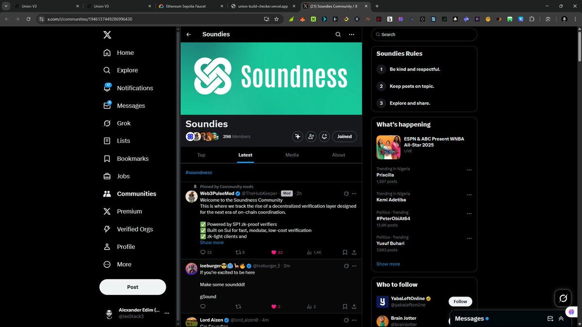 lexStack3's tweet image. Just joined
@SoundnessLabs
community on X #SoundInternet