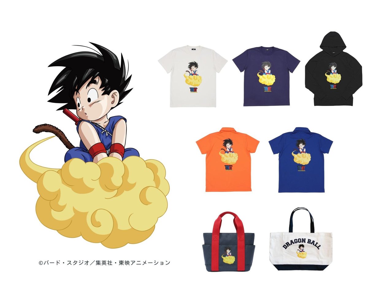 TMTとドラゴンボールのコラボアパレルが登場！！ Tシャツは7月26日（土