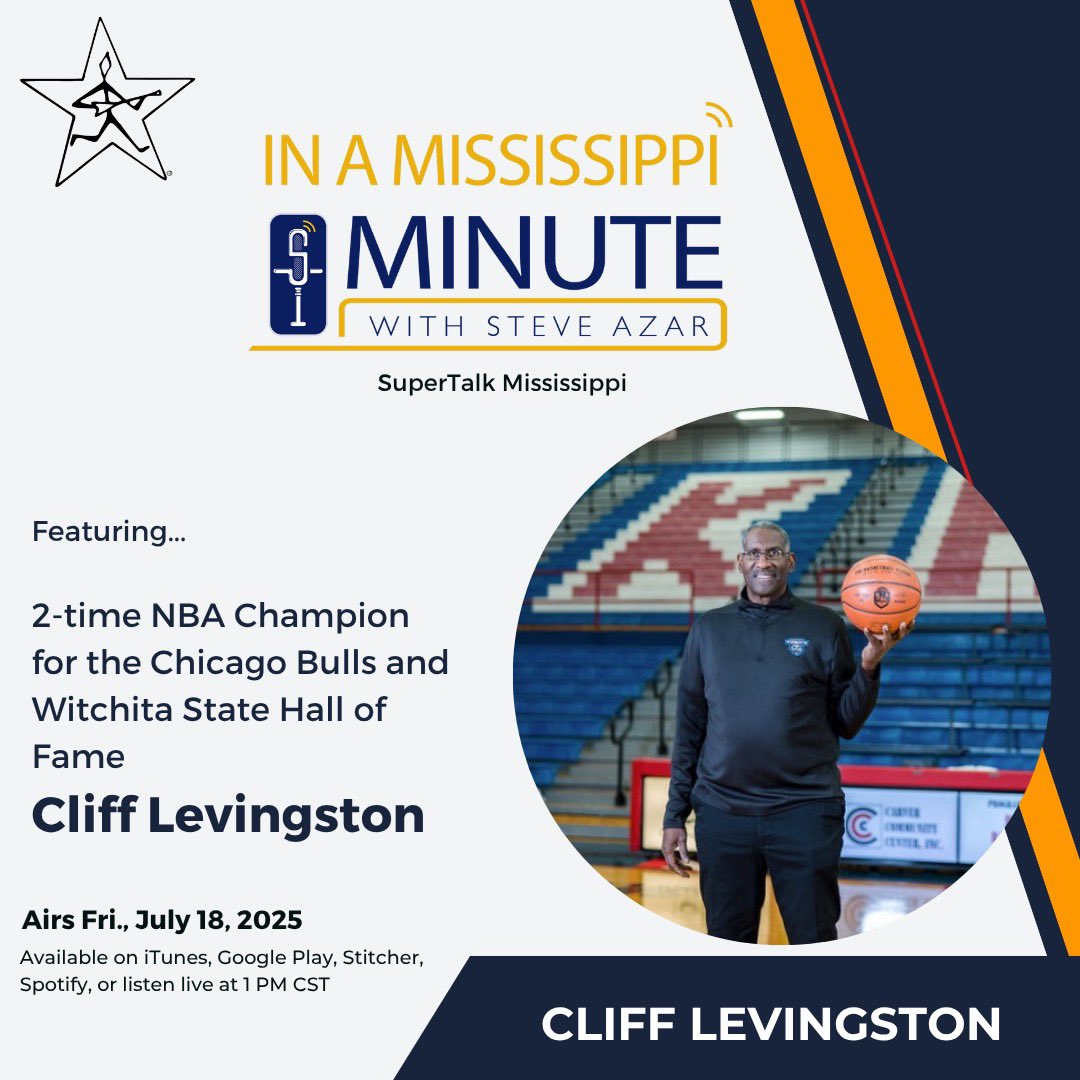 Steve Azar (@steveazar) on Twitter photo 2-time NBA Champion for the <a href="/chicagobulls/">Chicago Bulls</a> & <a href="/WichitaState/">Wichita State</a> HOF’r, Cliff Levingston, is my guest on In a MS Minute today. Tune in on <a href="/supertalk/">SuperTalk Mississippi</a> radio & check out our podcast everywhere.
#superiorcatfish @visitms @guarantybank @prrofficial #dancingrabbitgolfclub @sherinsauce 2-time NBA Champion for the <a href="/chicagobulls/">Chicago Bulls</a> & <a href="/WichitaState/">Wichita State</a> HOF’r, Cliff Levingston, is my guest on In a MS Minute today. Tune in on <a href="/supertalk/">SuperTalk Mississippi</a> radio & check out our podcast everywhere.
#superiorcatfish @visitms @guarantybank @prrofficial #dancingrabbitgolfclub @sherinsauce