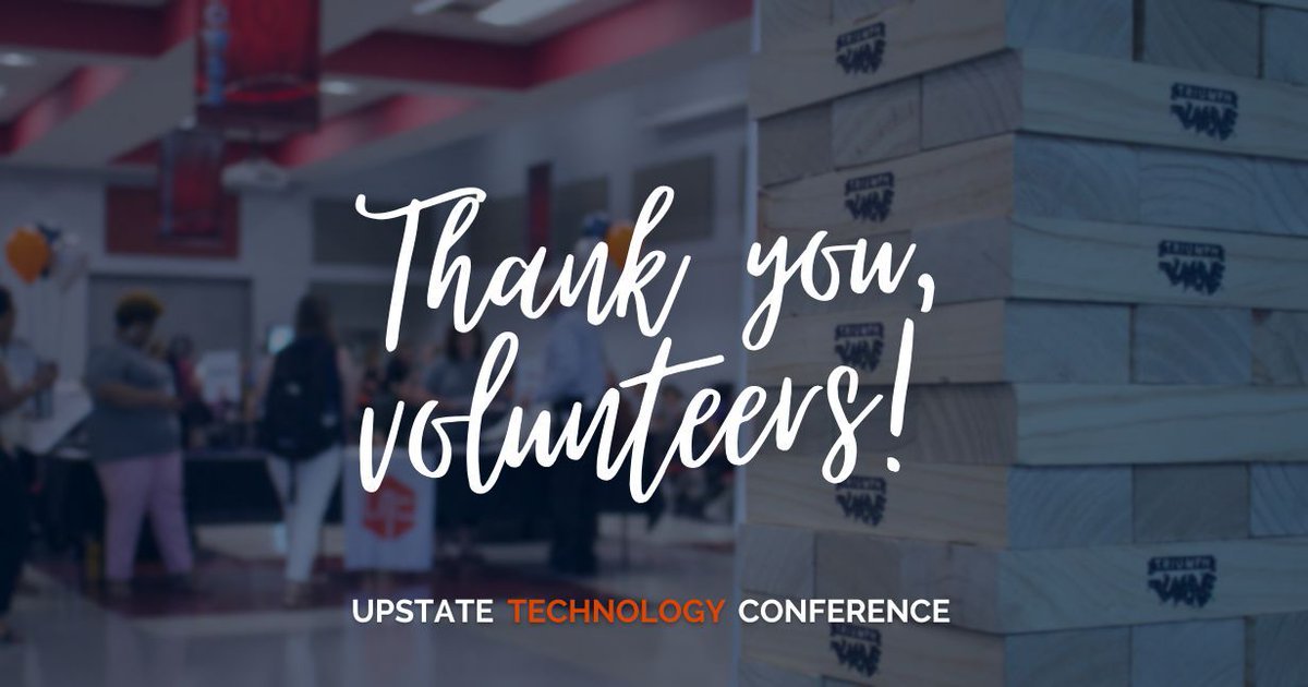 upstatetech's tweet image. 📢Thank you, amazing volunteers, for the Upstate Technology Conference! 🕶️We're so grateful for your energy and dedication.👏🏾 Together, we made #2025UTC a huge success! 💪🌟😊