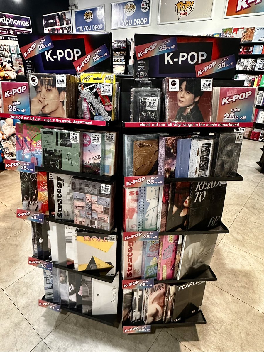 Check out our incredible sale on our Kpop 👀 up to a whopping 25% off!! #KPOP #hmv #forthefans