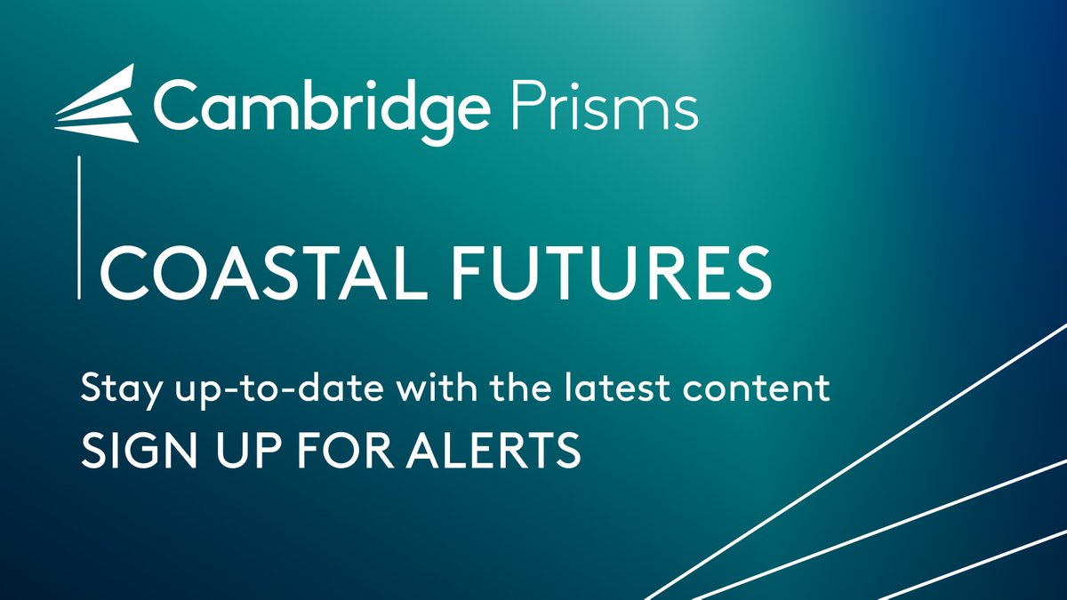 CambridgePrisms's tweet image. Keep up to date with the latest research on all aspects of coastal systems, their complexity and how they change over time.
Sign up for alerts for #CPCoastalFutures at bit.ly/400tq4R
#coastal #pollution #renewableenergy #AcademicPublishing