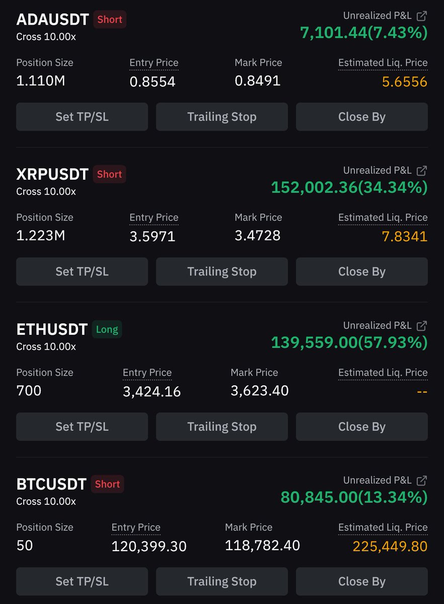 #ETH long benim asıl rotam.
Diğerleri sadece dalga boyu.
Piyasa iki yönlüdür, ama vizyon tek yönlüdür.

Bazıları ekranı okur,
Ben satır aralarındaki fırsatları.

–Simsar