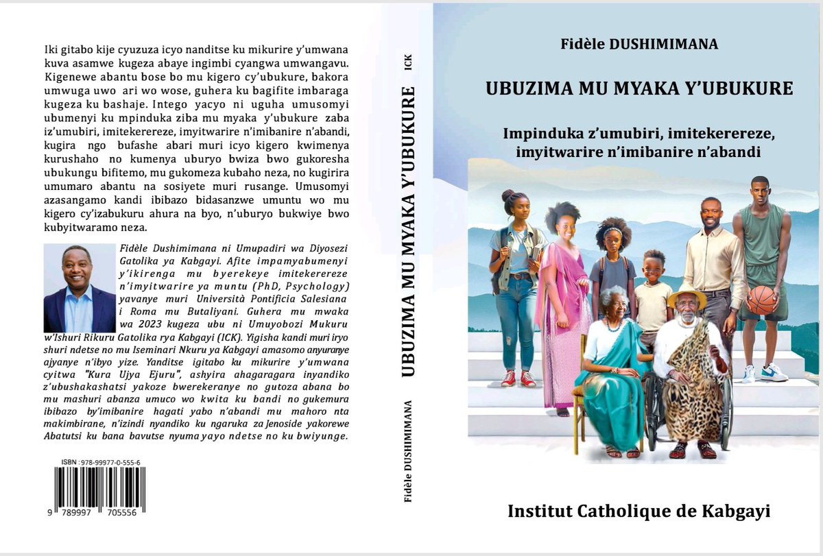 Another remarkable achievement by our Vice Chancellor, Father Prof. Fidèle Dushimimana.

Following the publication of his book KURA UJYE EJURU in October 2021, today July 18 at Lucerna-Kabgayi Hotel, he  is launching a new book titled UBUZIMA MU MYAKA Y'UBUKURE.