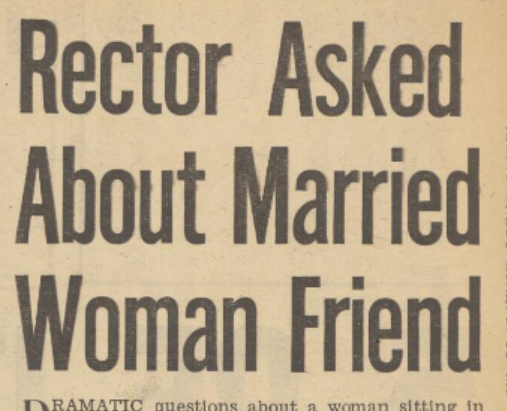 The thing you notice about the news during the war is how much normal life goes on. 

Hot on the heels of the Rector of Stiffkey, we came across Rev W ‘Harry’Hopkins of Blunham, Beds. 

Turns out Harry was a fan of pubs and women.  Specifically a married woman, Hilda Robbs.