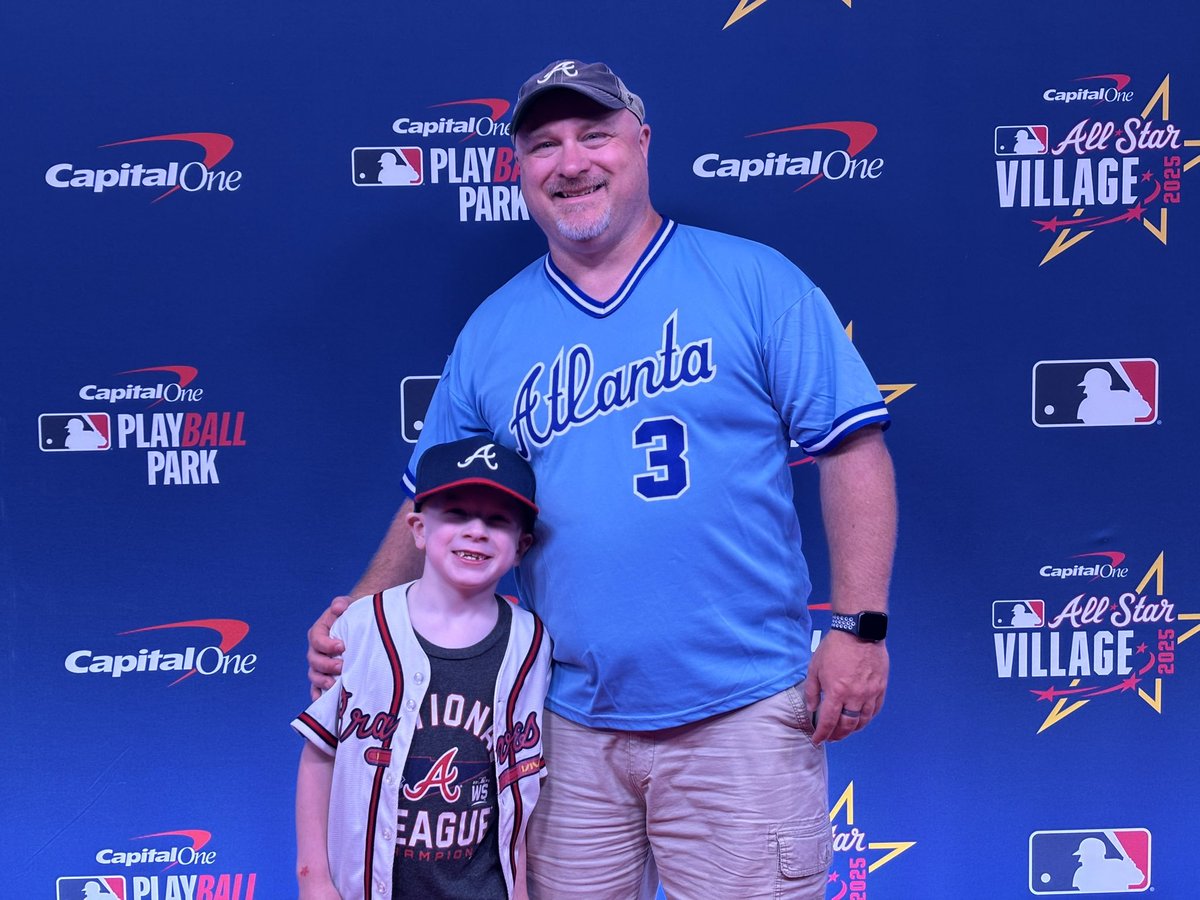 benfuqua's tweet image. The whole day! I took my 7yo to the All-Star Village and the ASG at Truist Park! Also ate lunch @EatAtMurphs and got to get autographs and pictures with one of my all-time favorites Dale Murphy! Day FULL of awesome memories! #BucketList