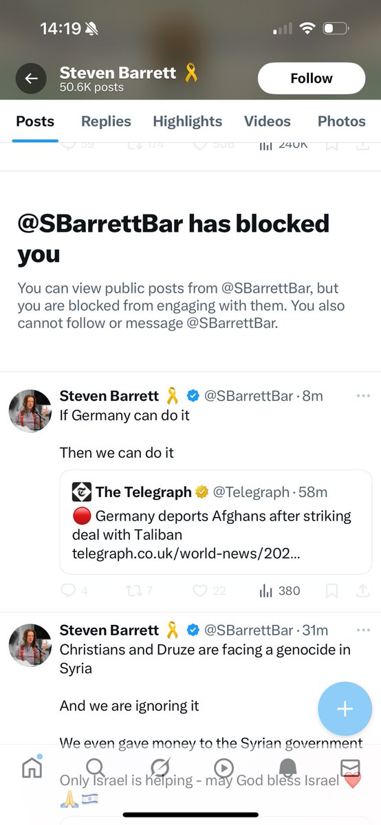 crypto_el1's tweet photo. @SBarrettBar Blocking people when you are fact checked🤣 https://t.co/jIYV6NOHls