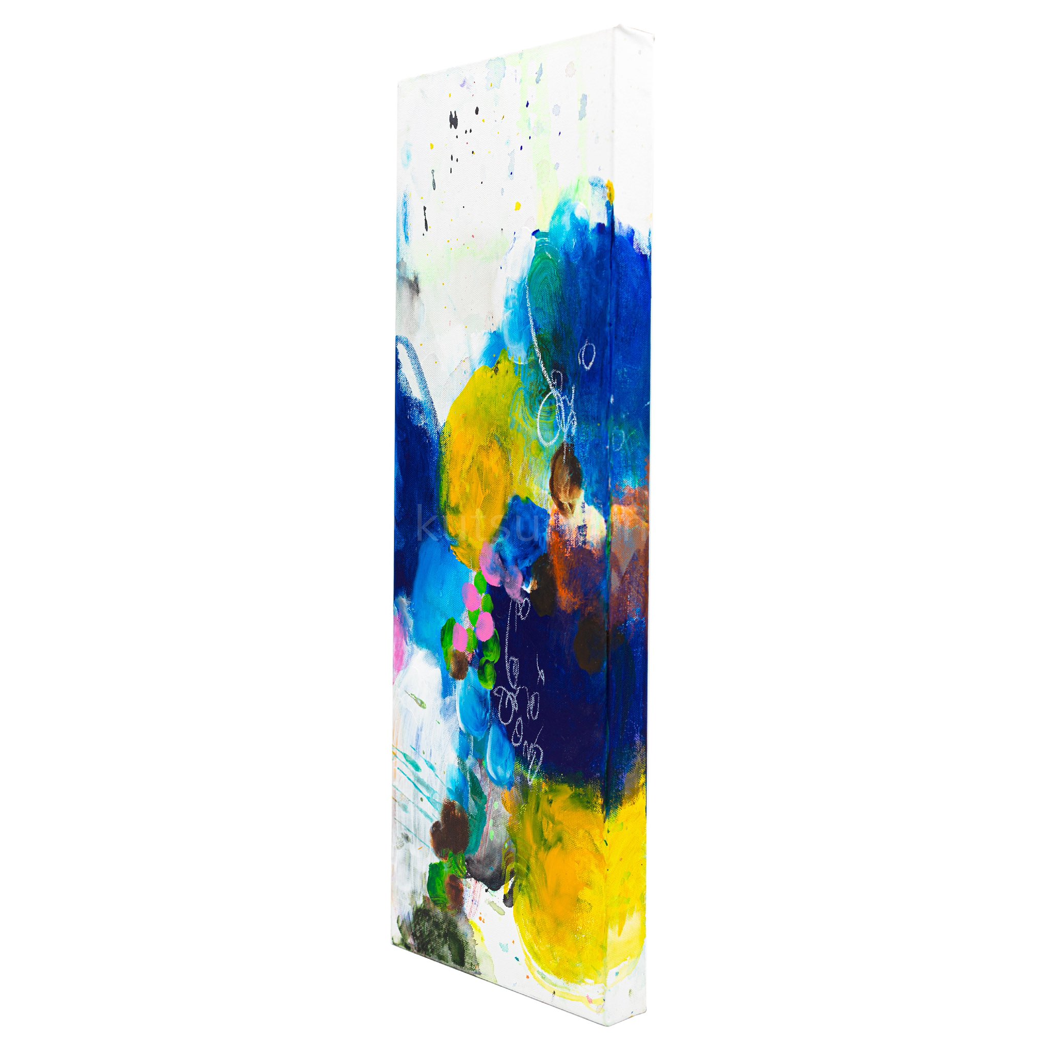 街　アクリルオイルパステル画　サイズWF0 アート オイルパステル 240×240mm #オイルパステル #パステル画 - 絵画
