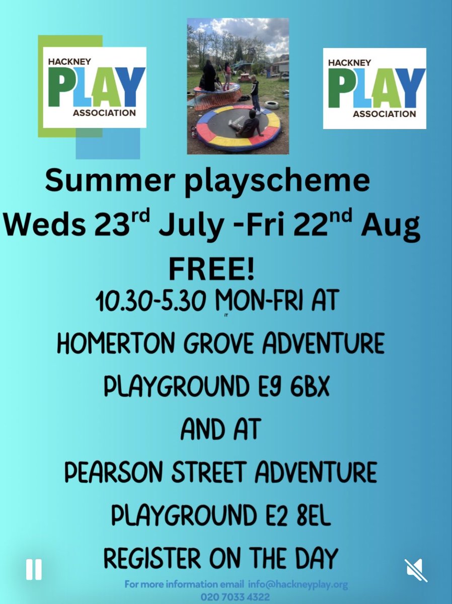 Hackney Play (@hackneyplay) on Twitter photo 