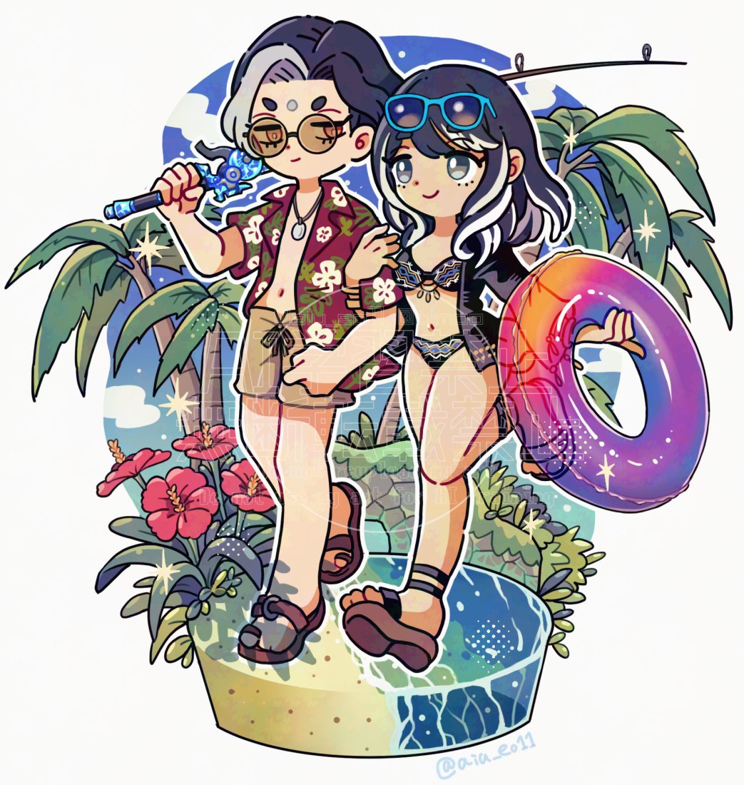 aiu_eo11's tweet image. Thanks for the commission request!⛵️🌺🛟
#Commission