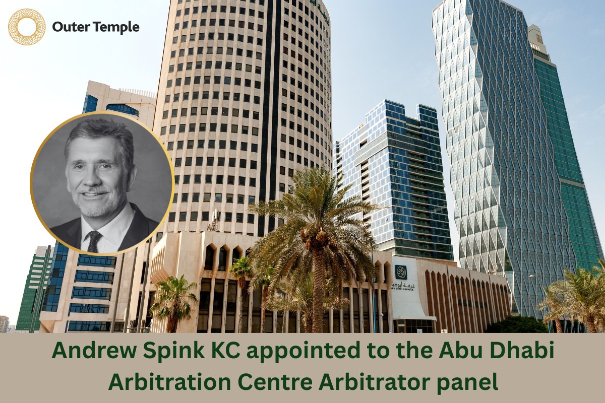 Outer Temple Chambers (@outertemple) on Twitter photo We are delighted to announce that Andrew Spink KC has been registered as an arbitrator with Abu Dhabi International Arbitration Centre (<a href="/ArbitrateAD/">arbitrateAD</a>).
He is also a member of the DIAC panel of arbitrator.
outertemple.com/andrew-spink-k… We are delighted to announce that Andrew Spink KC has been registered as an arbitrator with Abu Dhabi International Arbitration Centre (<a href="/ArbitrateAD/">arbitrateAD</a>).
He is also a member of the DIAC panel of arbitrator.
outertemple.com/andrew-spink-k…