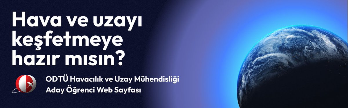 ODTÜ Havacılık ve Uzay Mühendisliği Aday Öğrenci Web Sayfası yayında!
Laboratuvarlarımızı, projelerimizi ve mezunlarımızı yakından tanıyın.
📲 Şimdi keşfet:
🔗 adayogrenci-ae.metu.edu.tr

#ODTÜ #Havacılık #Uzay #Aerospace #ODTÜAERO #AdayÖğrenci #Tercih2025