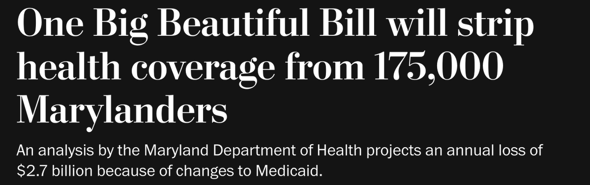 314action's tweet image. We're going to see more and more headlines just like this—stories of the millions losing health care coverage.
Because Republicans put billionaires and Trump's cruelty over the American people.
washingtonpost.com/dc-md-va/2025/…