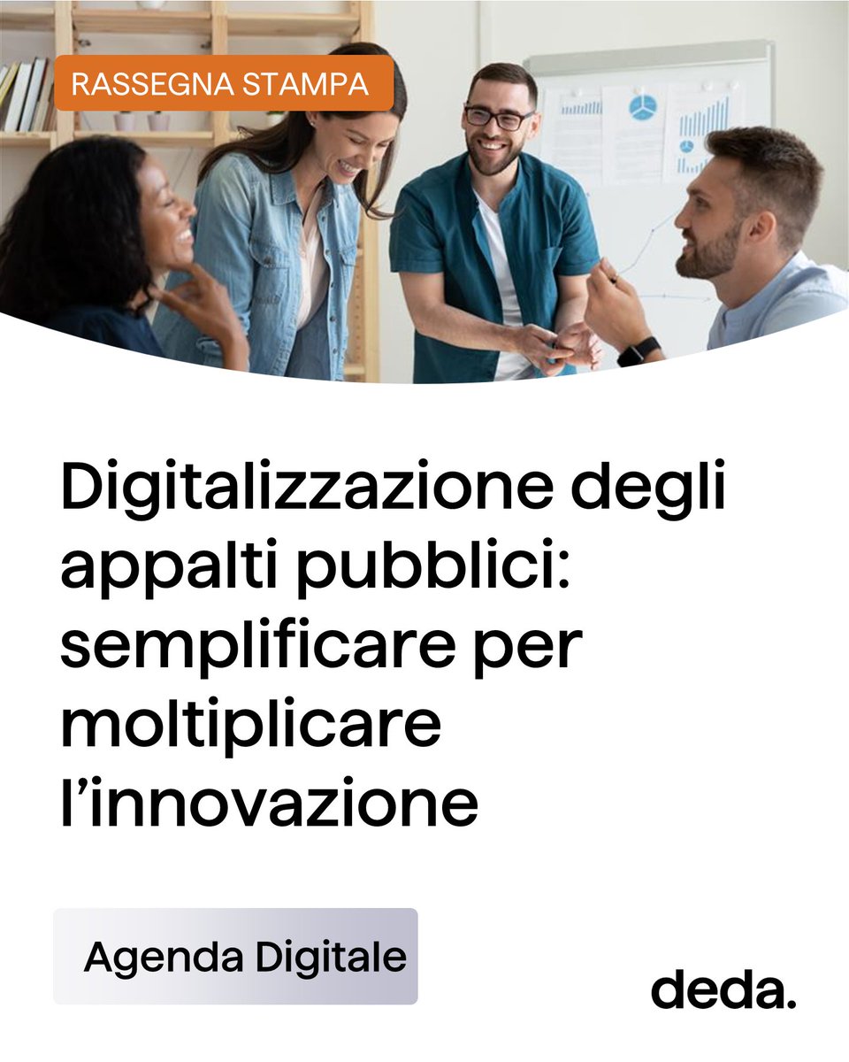 Deda Group (@dedagroup_ict) on Twitter photo Digitalizzazione degli #appaltipubblici: come continuare a semplificare per moltiplicare l’#innovazione? Su <a href="/Agenda_Digitale/">AgendaDigitale.eu</a>, Tiziano Chiumeo (Deda Cle) propone 6 idee concrete per colmare il divario tra norme e realtà #digitale. Scopri di pù > tinyurl.com/3he9rhrv Digitalizzazione degli #appaltipubblici: come continuare a semplificare per moltiplicare l’#innovazione? Su <a href="/Agenda_Digitale/">AgendaDigitale.eu</a>, Tiziano Chiumeo (Deda Cle) propone 6 idee concrete per colmare il divario tra norme e realtà #digitale. Scopri di pù > tinyurl.com/3he9rhrv