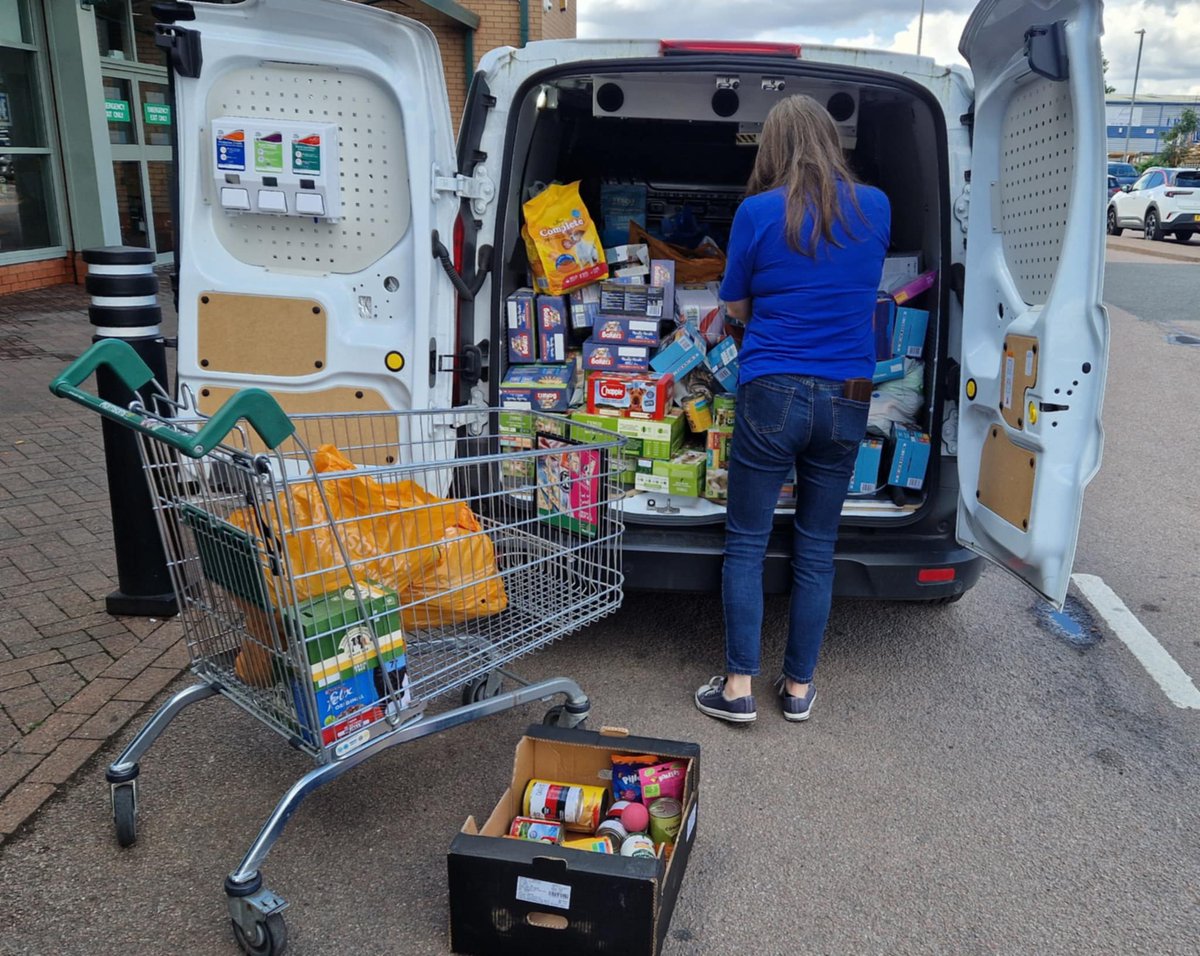BLIMEY! Pet food collections from Morrisons Netherfield, Tesco Hucknall &amp; Carlton!  A van load 🤯  We'd like to say thanks to the stores for hosting our collection bins &amp; special thanks to all the customers who donate so much!  It's an amazing amount &amp; helps us keep tummies full!