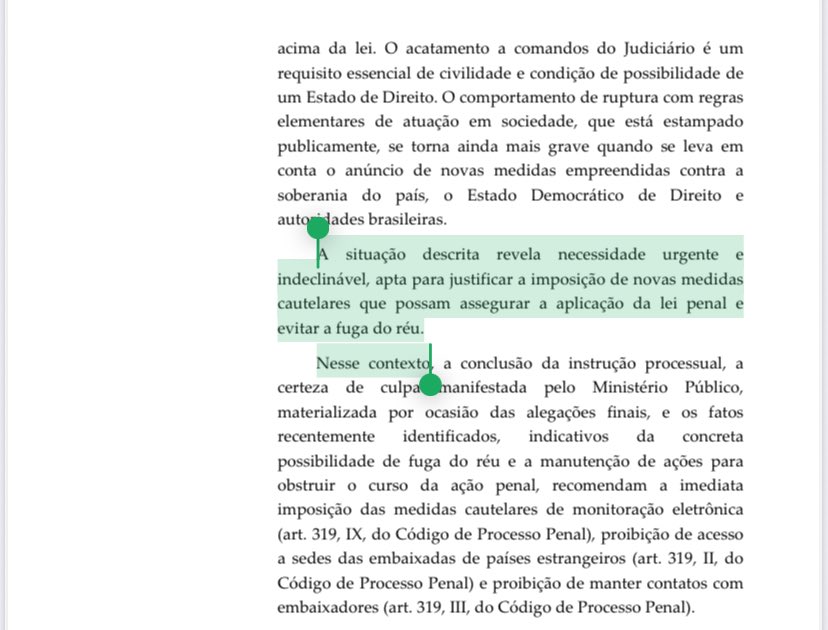tulio_amancio's tweet image. ⚠️Fuga, crimes e carta de Trump.
O que Moraes cita na decisão de hoje 👇