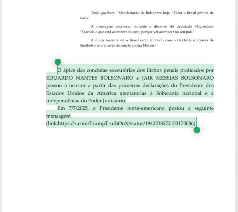 tulio_amancio's tweet image. ⚠️Fuga, crimes e carta de Trump.
O que Moraes cita na decisão de hoje 👇