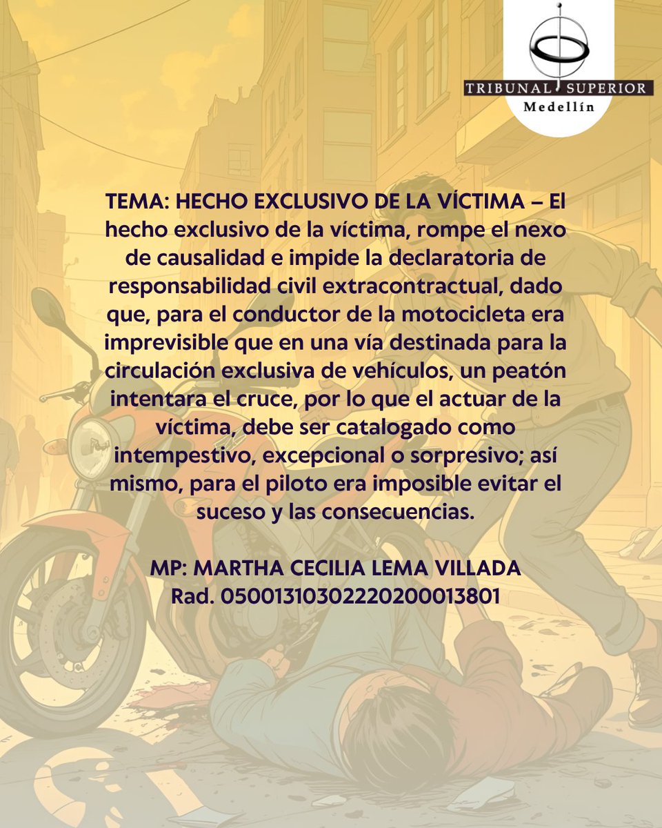 HECHO EXCLUSIVO DE LA VÍCTIMA MP: MARTHA CECILIA LEMA VILLADA
Rad. 05001310302220200013801
Sala Civil 
Descarga la providencia a través del QR que se encuentra en la imagen de nuestro Instagram <a href="/TribSupMed/">Tribunal Superior de Medellín</a>                    instagram.com/p/DMQDfLIuH8e/…