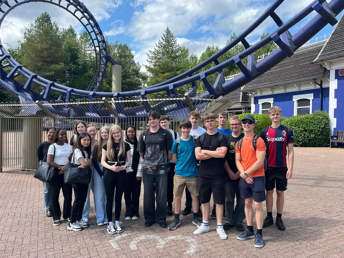 Our year 12 students spent a fabulous day at Alton Towers as a reward for their outstanding attendance this year. #AttendanceMatters