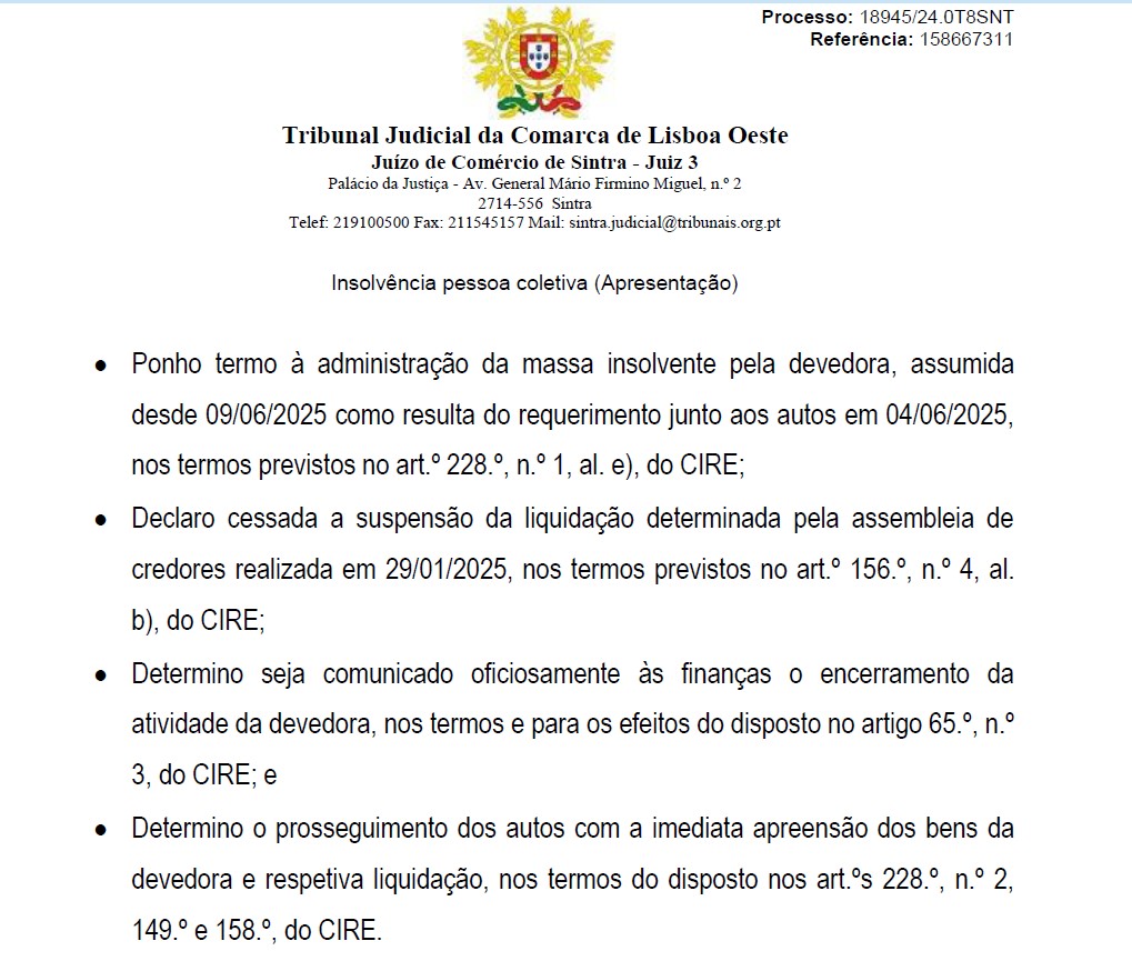 Temo que seja o fim da Visão, do JL e outras publicações. O desenlace da TIN, de Luís Delgado, plasmado na decisão do tribunal agora conhecida. Eu, que estive quase 25 anos na Visão, não tenho mais palavras hoje. Um abraço a todos os camaradas vítimas deste processo indecoroso.
