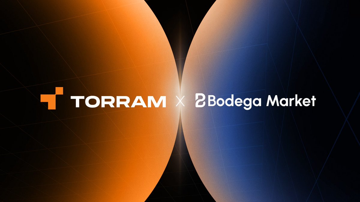 Torram.xyz 🟠 (@torram_xyz) on Twitter photo Betting on truth, anchored to Bitcoin🟠
We’re partnering with <a href="/BodegaCardano/">Bodega Market | Cardano’s Prediction Market</a>, a decentralized prediction market protocol, to bring Bitcoin-level finality to Cardano-based markets.
Why Bodega chose Torram:
🔹 Irrefutable settlement via Bitcoin L1
🔹 Bridge-free BTC payouts Betting on truth, anchored to Bitcoin🟠
We’re partnering with <a href="/BodegaCardano/">Bodega Market | Cardano’s Prediction Market</a>, a decentralized prediction market protocol, to bring Bitcoin-level finality to Cardano-based markets.
Why Bodega chose Torram:
🔹 Irrefutable settlement via Bitcoin L1
🔹 Bridge-free BTC payouts