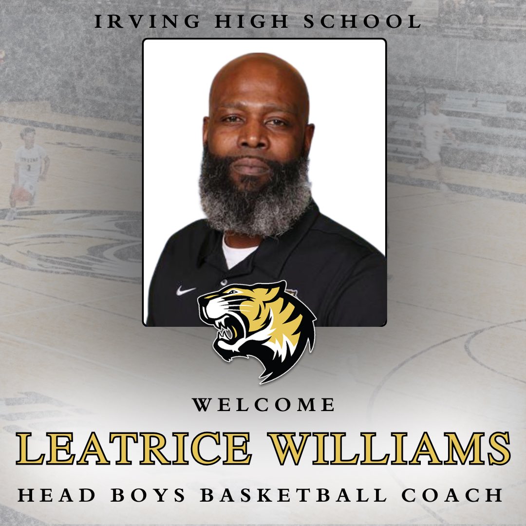 Brent Nickerson (@_bnick) on Twitter photo Breaking News: We are excited to announce our new Head Boys Basketball Coach, Leatrice Williams! <a href="/IrvingBoysHoops/">IrvingBoysHoops</a>
Congratulations, Coach Williams! #LetsHunt
<a href="/IrvingISD/">Irving ISD</a> | <a href="/IISDAthletics/">Irving ISD Athletics</a> | <a href="/IrvingHigh/">Irving High School</a> Breaking News: We are excited to announce our new Head Boys Basketball Coach, Leatrice Williams! <a href="/IrvingBoysHoops/">IrvingBoysHoops</a>
Congratulations, Coach Williams! #LetsHunt
<a href="/IrvingISD/">Irving ISD</a> | <a href="/IISDAthletics/">Irving ISD Athletics</a> | <a href="/IrvingHigh/">Irving High School</a>