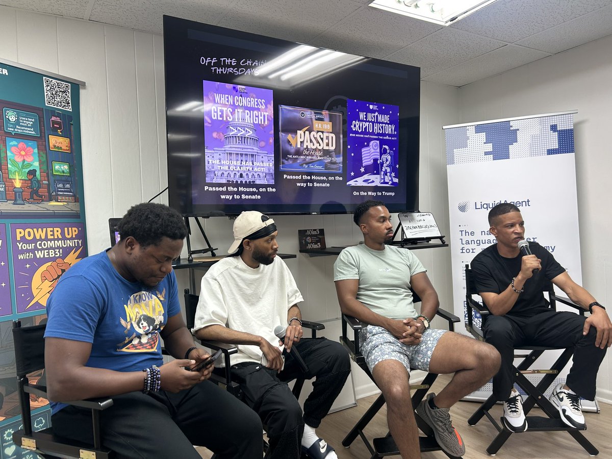 coffeecryptoco's tweet photo. It’s Official Our First Pop Up Podcast Live In Atlanta GA TOMORROW Saturday July 19 10am-12pm Prevail Union NDH ☕️
Crypto Week isn’t over until we celebrate together — and we’re doing it BIG.
Thanks @standwithcrypto @AtlantaChain for helping to bring this event to life! #10in5 https://t.co/IG1a8kwDw5