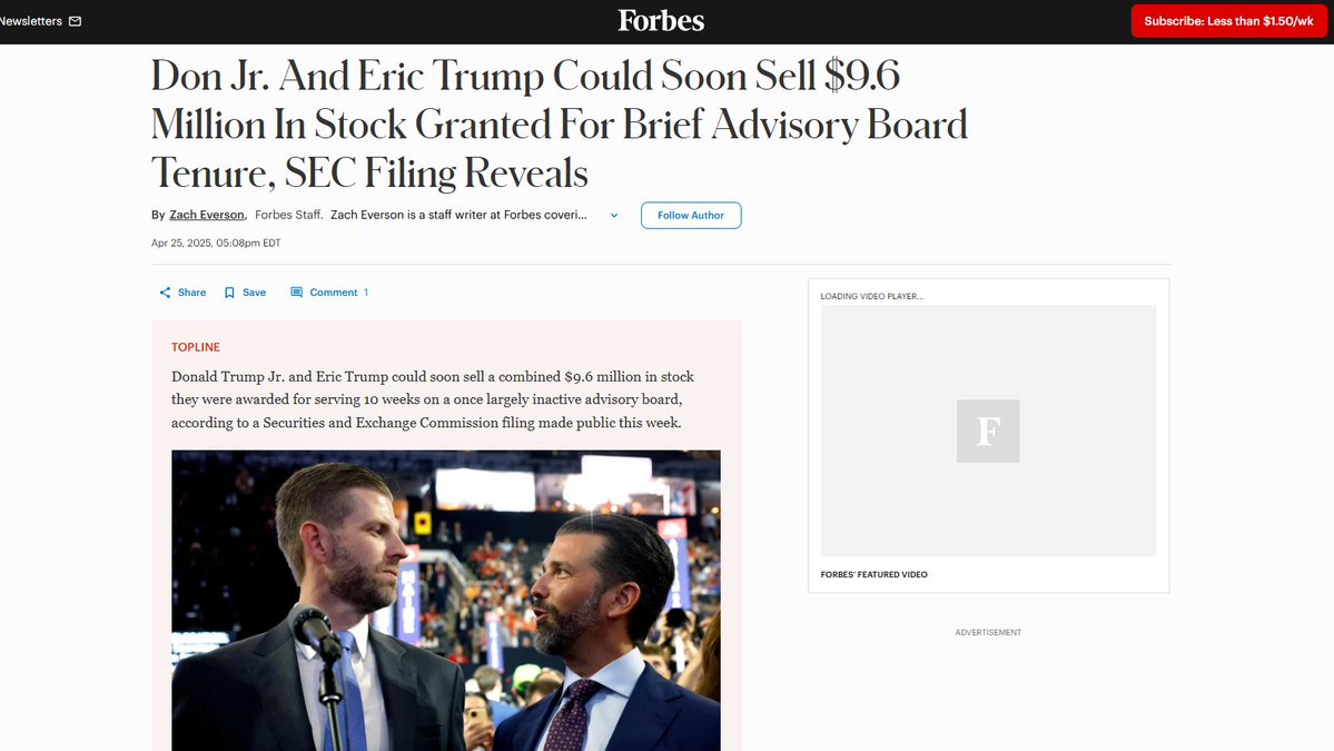 Fly_Sistah's tweet image. The same Republicans who had hearings about corruption for years contending that Hunter Biden profited from his dad's VP job don't give a shit that Trump, Don Jr, Eric, Ivanka, Jared & Melania are profitting from Trump's presidency.
x.com/Fly_Sistah/sta…