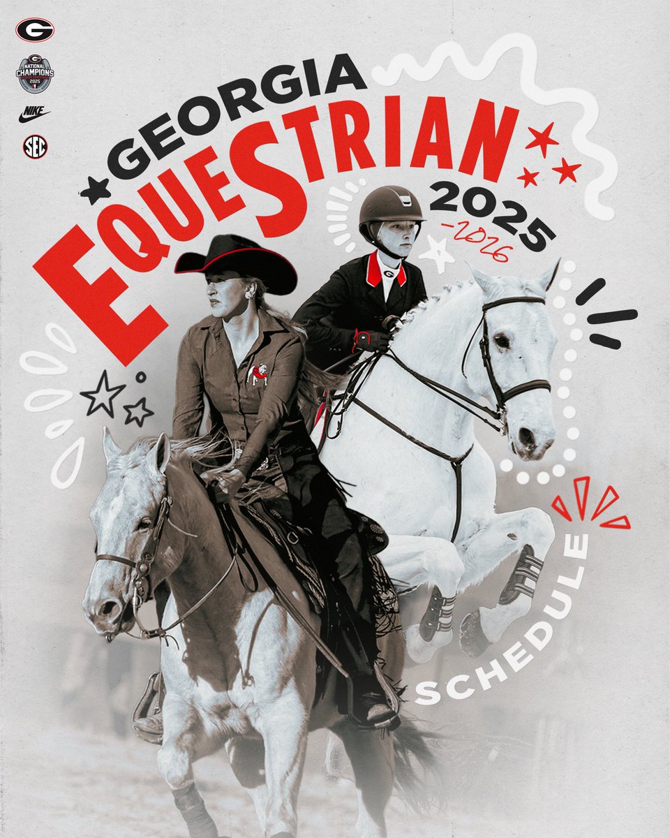 UGAEquestrian's tweet image. 🚨The 8x National Champs have announced the 2025-26 schedule🚨

#GoDawgs | #OurTime