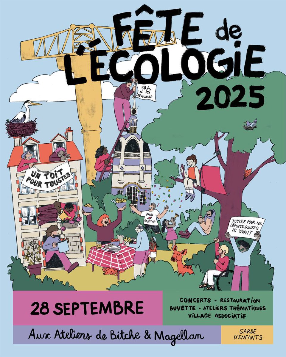 La Fête de l'Écologie revient à Nantes 🎊!  

🗓️Dimanche 28 septembre 
📍 Ateliers Magellan et Bitche
⌚ De 12 h à 20 h

L'entrée est gratuite et tout le monde est le⸱a bienvenu⸱e !

Le programme complet sera dévoilé au fur et à mesure 😉 

fb.me/e/aeVLQdsCl