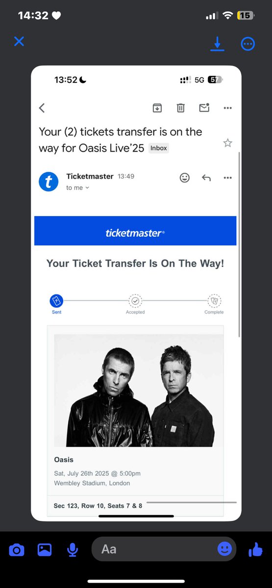 MollyWilliams2's tweet photo. @TicketmasterCS https://t.co/NEBgBFBLKD