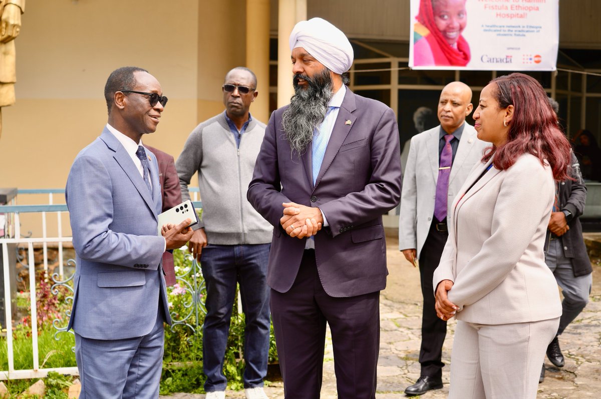 UNFPAEthiopia's tweet image. Today, 🇨🇦’s Sec. of State, Hon. Randeep Sarai & Dr. @MekdesDaba, Minister of Health, visited @HamlinFistula with @UNFPAEthiopia Rep., @KkouameKoffi.
Together, they reaffirmed their commitment to end obstetric fistula and restore dignity for every woman in 🇪🇹.
#EndFistula #SRHR