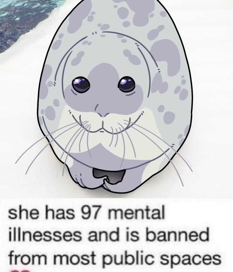 Lilb1uebun's tweet image. A character concept reference I made for my friend! we love silly seals 🦭🩵💜 @Franco_T_Tanko
#artmoots #artistsontwitter #sealtwt #digitalart