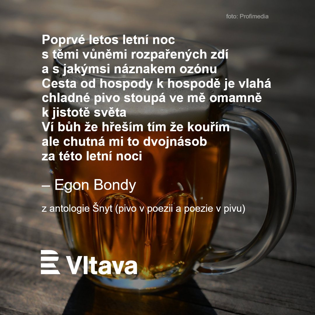 Antologie Šnyt nabízí básně o pivu napříč generacemi i žánry. Výběr z veršů Ivana Blatného, Egona Bondyho, Maxe Broda, Naděždy Plíškové, Ivana Wernische a mnohých dalších sestavil básník a publicista Ivan Motýl, který ji přišel představit do ArtCafé ▶ rozhl.as/PivnipoezieAC