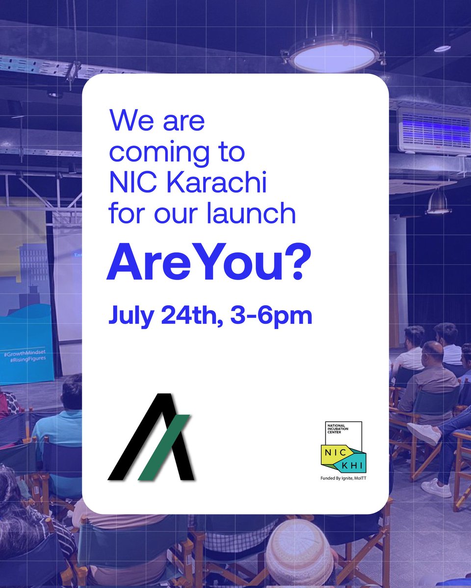 Algorand Pakistan (@algorand_pak) on Twitter photo We’re excited to partner with <a href="/NIC_Karachi/">National Incubation Center, Karachi</a>, a driving force for tech and innovation, for Algorand Activate – Pakistan Launch.
It’s time to move from hype to real blockchain adoption.
Register now: lu.ma/6gej0pkc We’re excited to partner with <a href="/NIC_Karachi/">National Incubation Center, Karachi</a>, a driving force for tech and innovation, for Algorand Activate – Pakistan Launch.
It’s time to move from hype to real blockchain adoption.
Register now: lu.ma/6gej0pkc