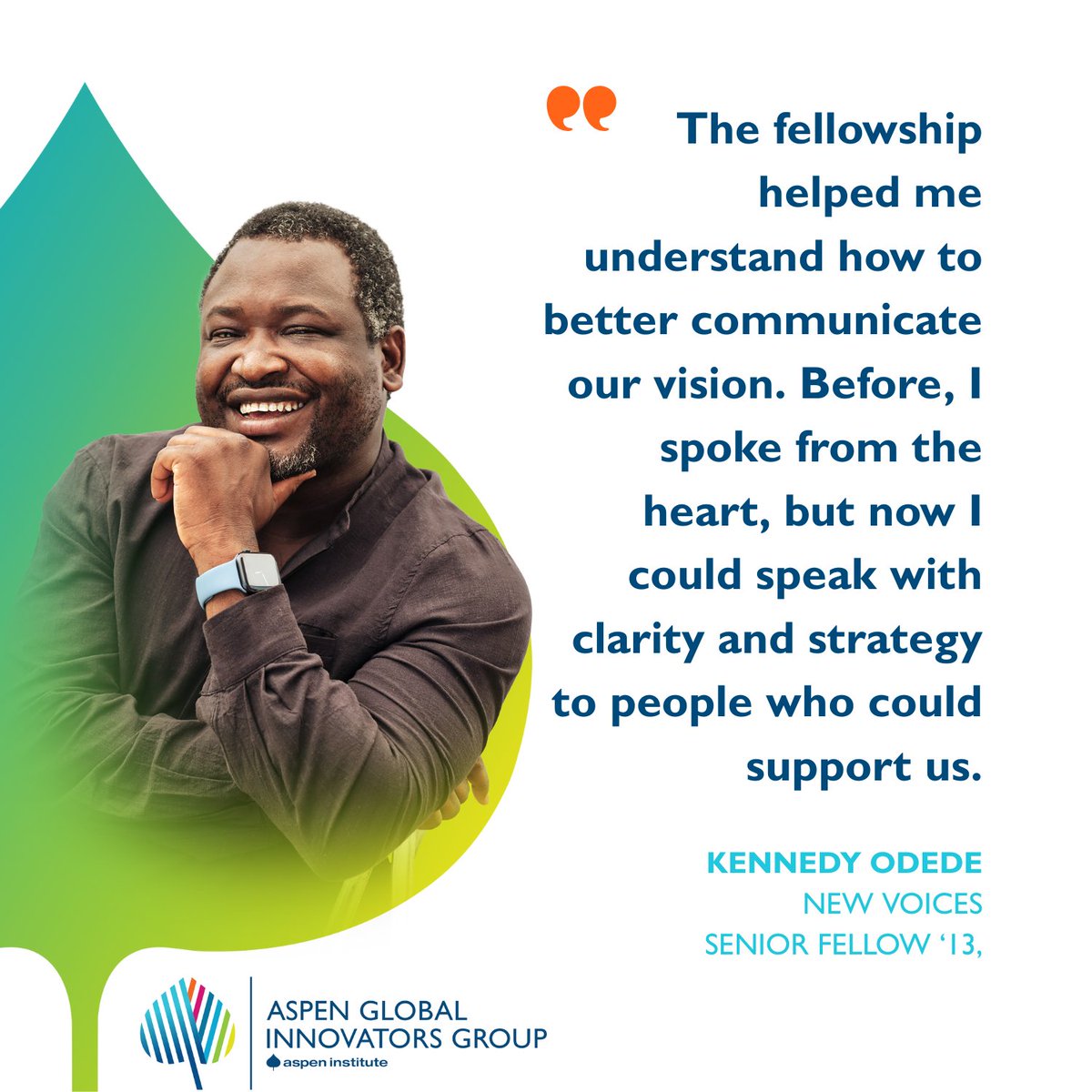 aspeninnovators's tweet image. Today, on UN Nelson Mandela International Day, we are thrilled to celebrate a powerful example of community-driven leadership: Kennedy Odede, our 2013 New Voices Senior Fellow, who has just been named a 2025 recipient of the United Nations Nelson Mandela Prize.
#globalinnovators